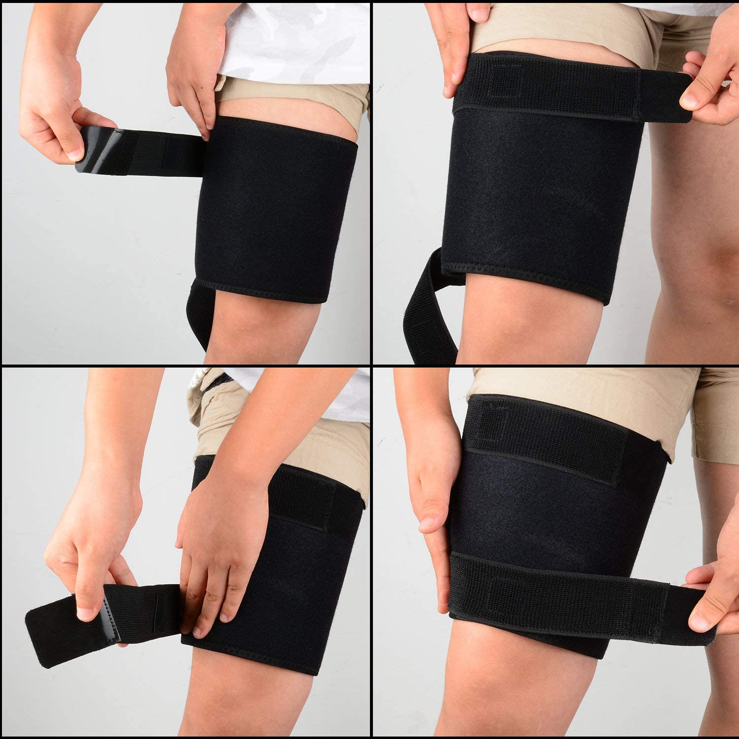 Adjustable Hamstring Quad Compression Thigh Brace Support