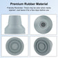 4pcs Quad Rubber Cane Tip
