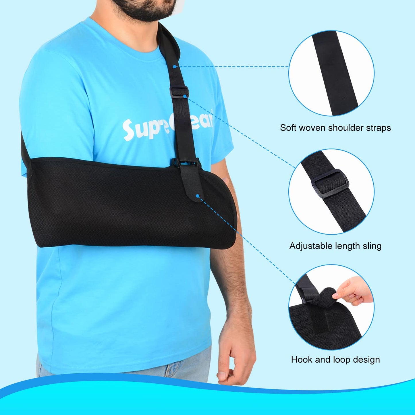 Adjustable Mesh Arm Sling Shoulder Immobilizer