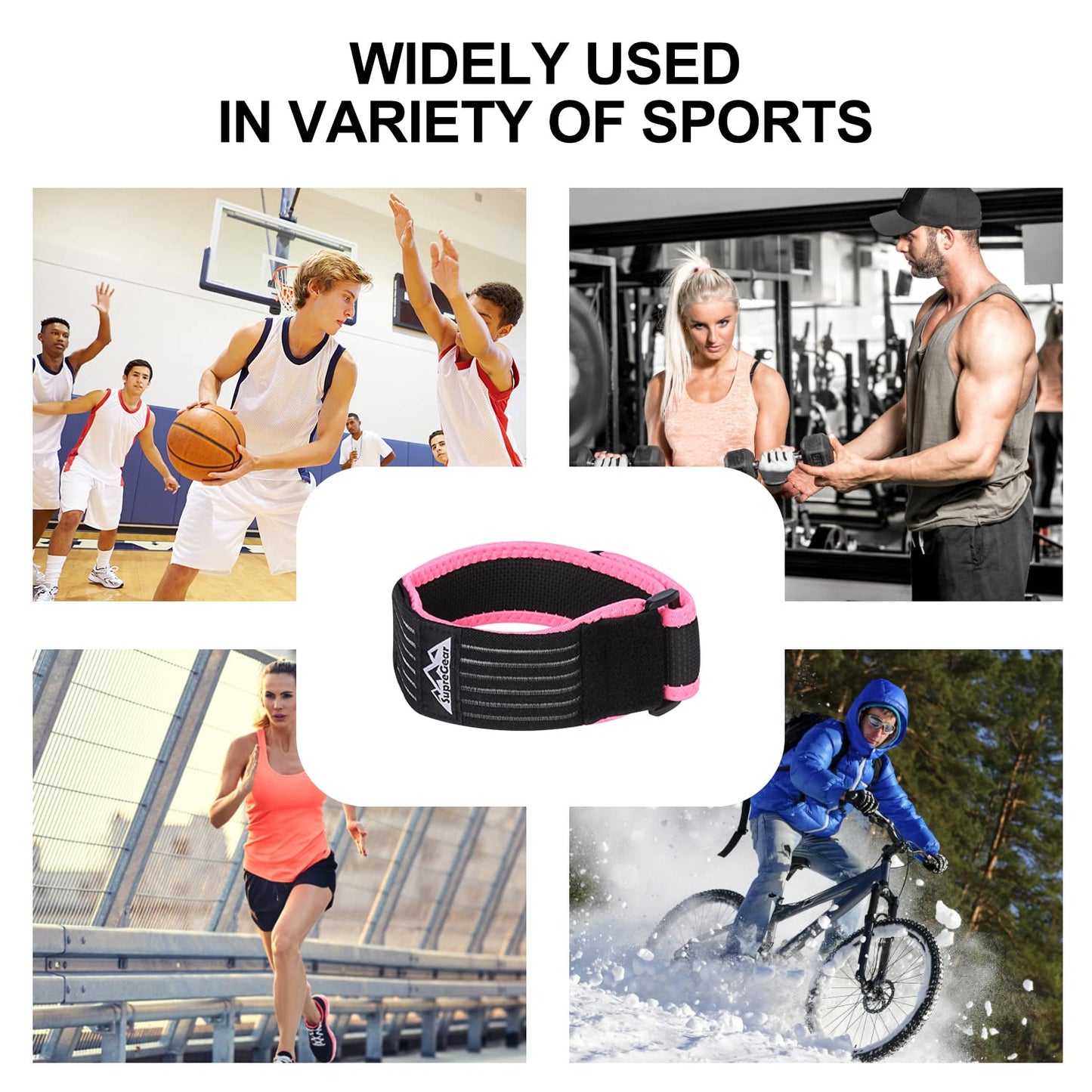 Adjustable ITB Iliotibial Band Wrap Strap for Knee