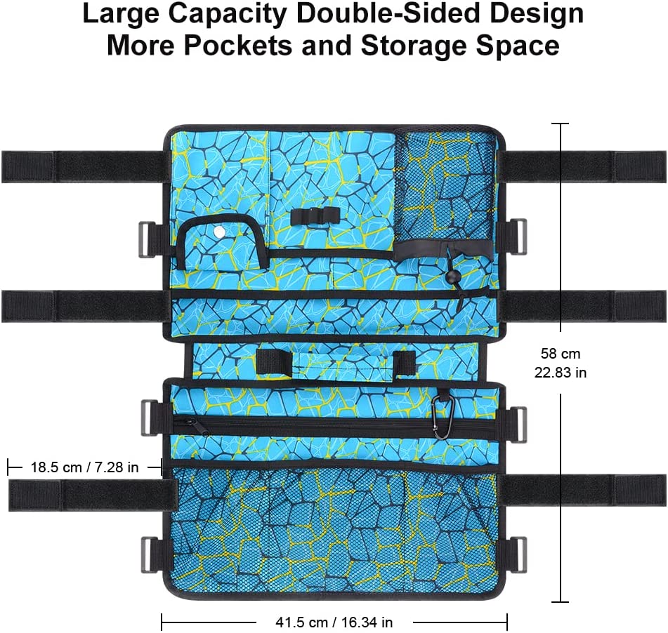 Double Side Walker Bag with 9 Pockets