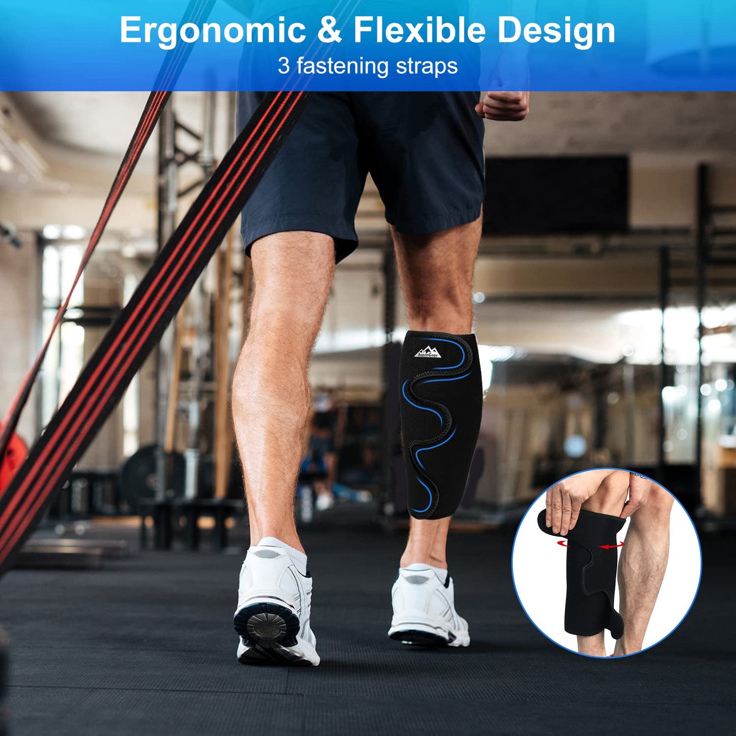 Adjustable Shin Splint Compression Calf Support Brace