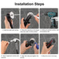 Non-Slip Black Bathroom Safety Grab Bar