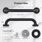 Non-Slip Black Bathroom Safety Grab Bar