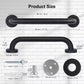 Non-Slip Black Bathroom Safety Grab Bar