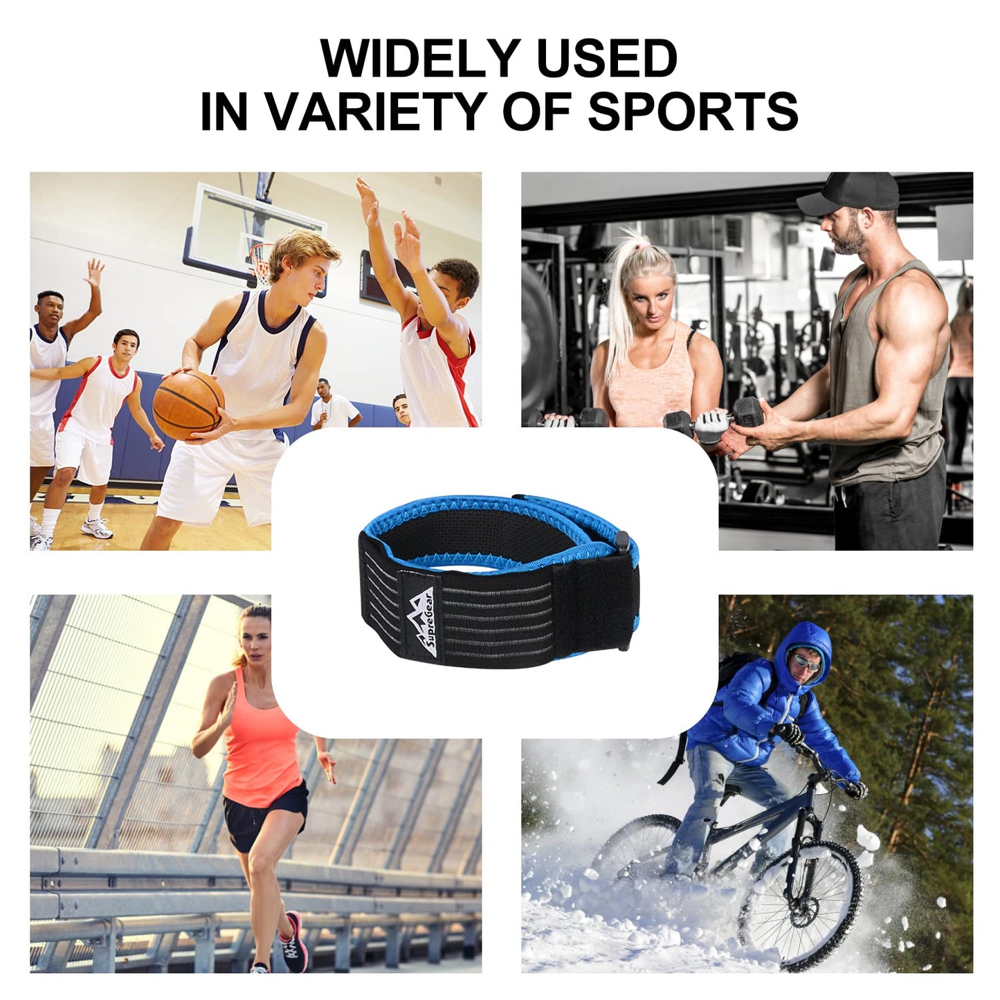 Adjustable ITB Iliotibial Band Wrap Strap for Knee