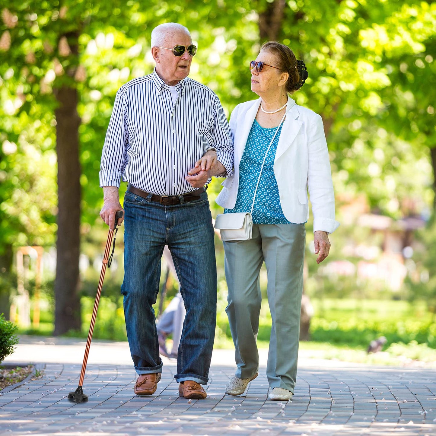5-Level Adjustable Folding Cane