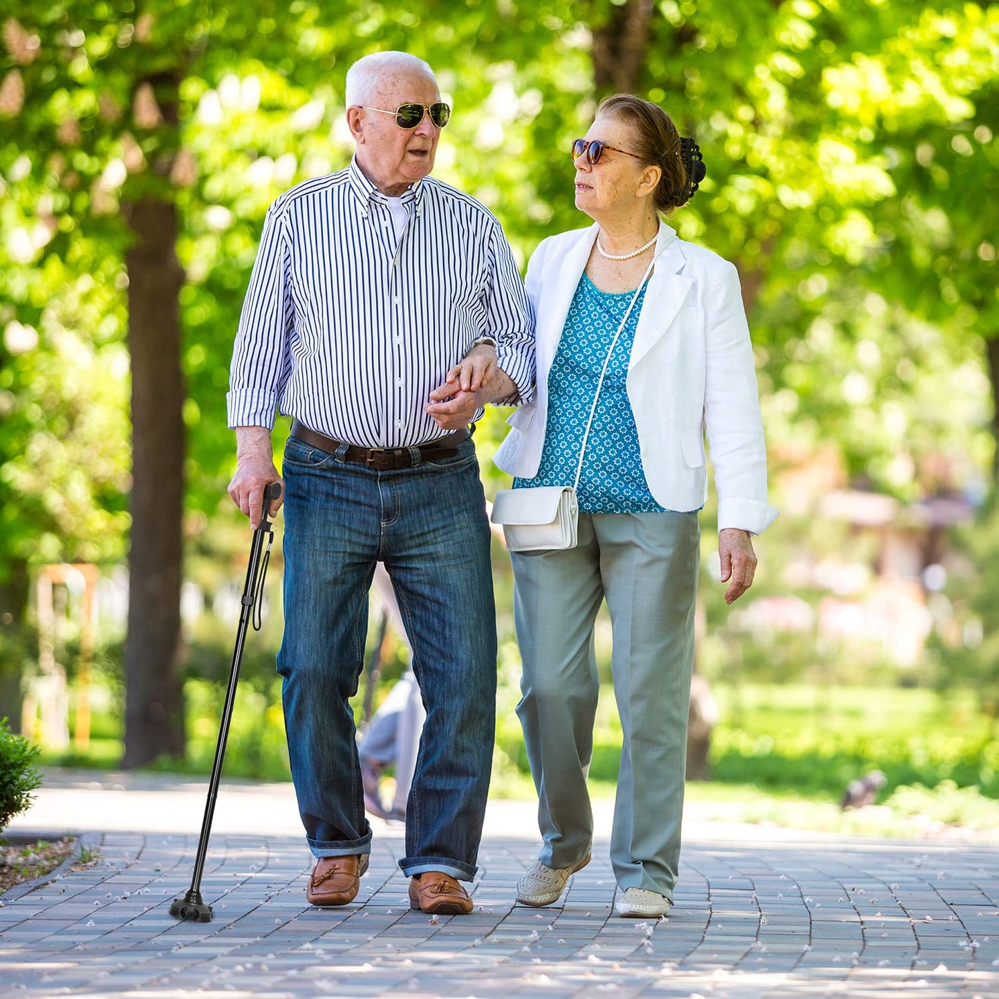 5-Level Adjustable Folding Cane